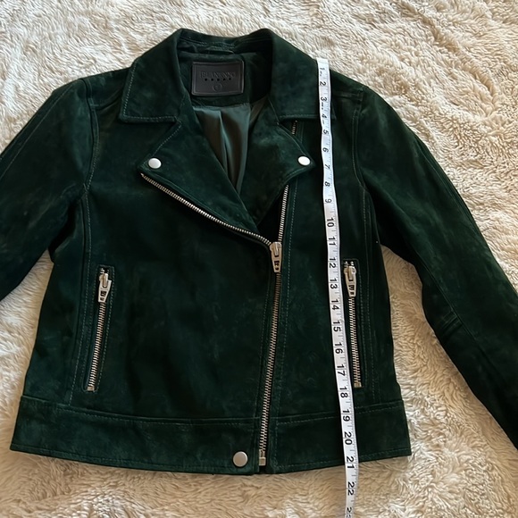 Blank NYC, Size small, Dark Green Suede Jacket - Picture 11 of 14